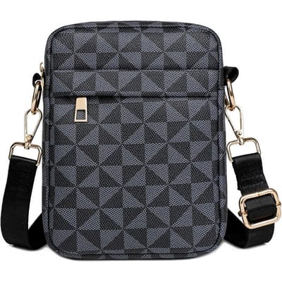 Mode Pringting Mannen Kleine Schoudertas PU Leer Kleine Messenger Crossbody Telefoon Tas Voor Mannen Vintage Stijl Mannen Handtas Tas 15cmX20cmX5cm gray