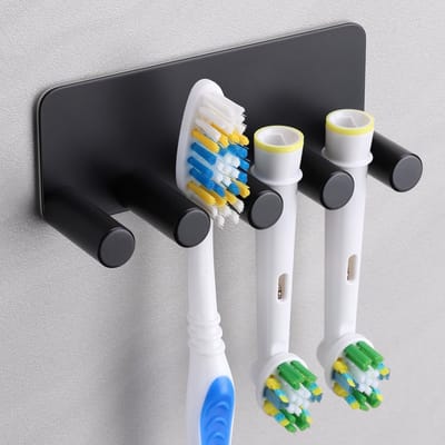 NTH products- Tandenborstelhouder Roestvrij Staal - Vervangende Tandenborstelhouder - Hangende Borstelhouder - Antislip - Lichtgewicht - Sterk en Duurzaam