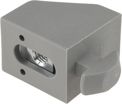 Draaibaar Verbindingselement - Kunststof Bevestiging - Machinebouw Toepassing - Glasvezel Versterkt - 25mm Groef 8 - Grijs