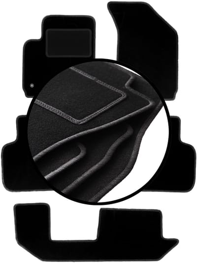 Complete set veloursmatten voor: Dodge Journey JC49 7-zits (2007-2016)