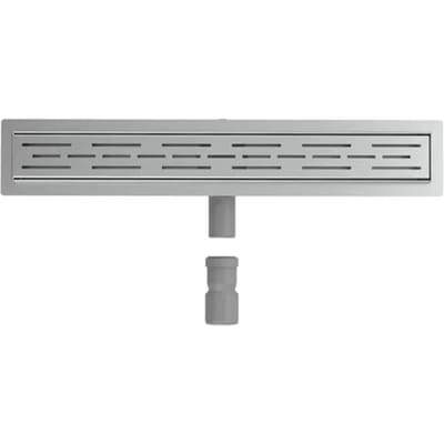 L'Aqua Douchedrain klassiek lineair 80 cm roestvrij staal
