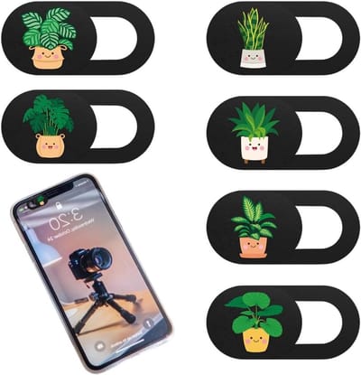 SnelShoppen - Pack van 6 Ultra-Dunne Webcam Lids voor Privacy Bescherming - Laptop, PC & Boeken - Eenvoudig te Gebruiken - Ideaal voor Thuis & Op Kant