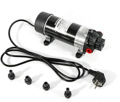 Waterpomp - Drukpomp - Caravan Camper - Zelfaanzuigend Membraan - 160 PSI - Zwart