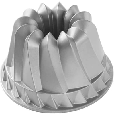 Bakvorm Tulbandvorm van Gegoten Aluminium - Zilver 22,9 x 22,9 x 13,5 cm