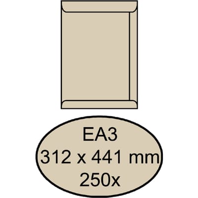 Envelop Quantore akte EA3 312x441mm cremekraft 250 stuks