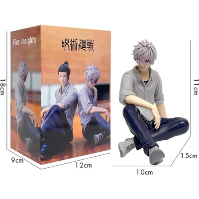 Anime Jujutsu Kaisen 11cm Gojo Satoru Geto Suguru Figuur Zittende Houding De Sterkste Perfect Speelgoed Collectie Decoratie Ornamenten PVC