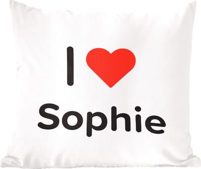 Sierkussens - Kussentjes Woonkamer - 60x60 cm - I love - Sophie - Meisje