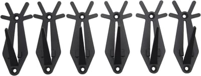 Set van 6 Houten Wanddecoratie Hangers met Gewei en Skulls voor Creatieve Klussen en Barbecue Decoratie