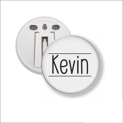 Button Met Clip 58 MM - Kevin
