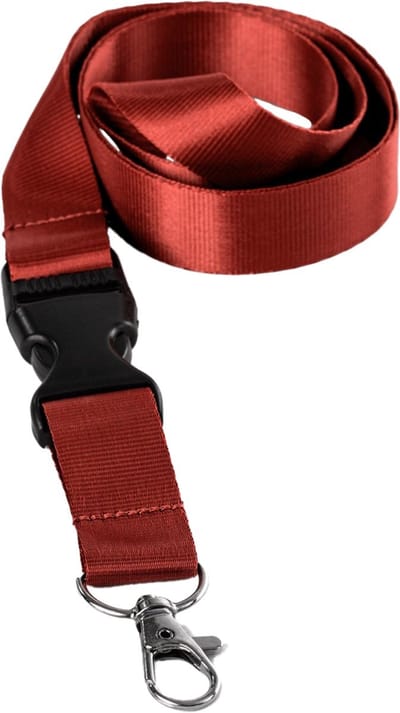Jumada's Keycord - Keycord - Rood - Handige kliksluiting - Zacht nylon sleutelkoord - 50 cm