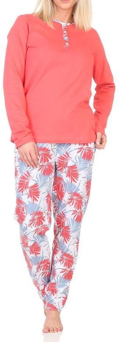 Prachtige damespyjama met broek in bloemenprint - ook in oversize