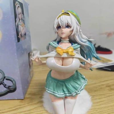 20cm Anime Figuur Knielende Houding Meisje Standbeeld Figuur Speelgoed Pop Bureau Ornament Cadeau Duurzaam Klassiek Mooi Ontwerp gray