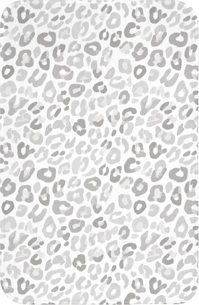 WC mat 40x60 cm - Antislip - Luipaard - Motief - Grijs - Toiletmat - Vloermat - Douchemat - Toilet tapijt - Toiletmatten