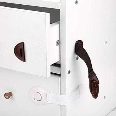 Veiligheidsloten voor Baby's - 4 Stuks Zelfklevend Deurslot voor Kast, Koelkast en Lade - Kindveiligheid en Bescherming