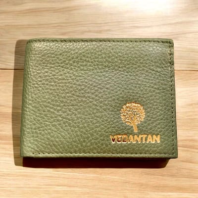 Portemonnee - Leer - Luxe - Vedantan - Olijfgroen - Heren - Cadeau - Feest - Kerst - Wallet - Mannen - Gift for Men
