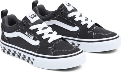 Vans Yt Filmore Checker Sidewall Asphalt | Grau | Maat: 35 - Sneakers - Unisex