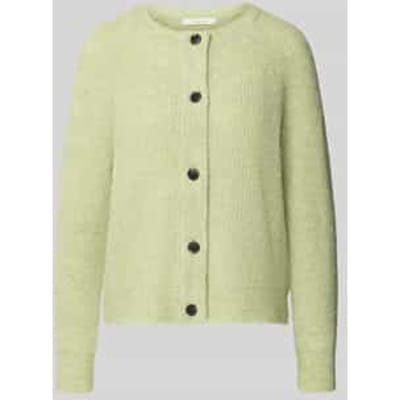 Regular fit gebreid jack van wolmix met alpacawol, model 'LULU'