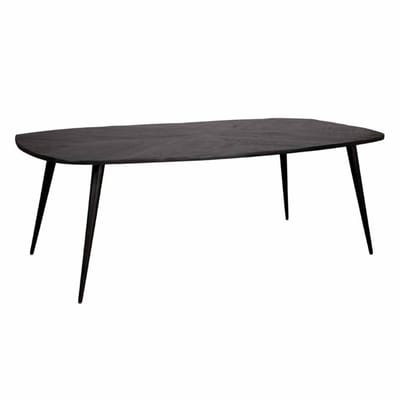 Tower Living Eettafel Giovanni - Rechthoek Zwart Hout - 180x100x78cm