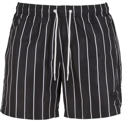 Urban Classics - Stripe Zwemshorts - L - Zwart