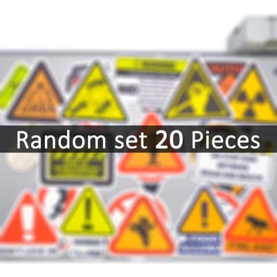 Waarschuwingstickers Gevaarsborden Stop Symbool Gemengde Voorzichtigheid Slogan Tips Voor Doe-het-zelf Creatieve Decoratie Grappige Sticker 203050 Stuks