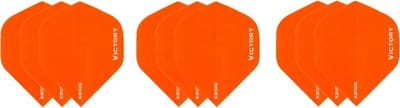 3 sets (9 stuks) Super Sterke Oranje Poly XS100 - flights - dartflights