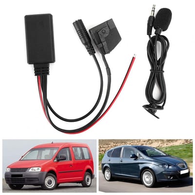 By shayne - Draadloze Audio Adapter - Bluetooth Aux Kabel - Hoogwaardig ABS - Geschikt voor Seat Altea Leon Toledo - Muziek streamen - Gemakkelijk aa.