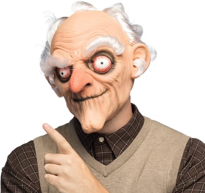Boland - Latex masker Grumpy - Volwassenen - Niet van toepassing - Abraham - Opa - Foute party