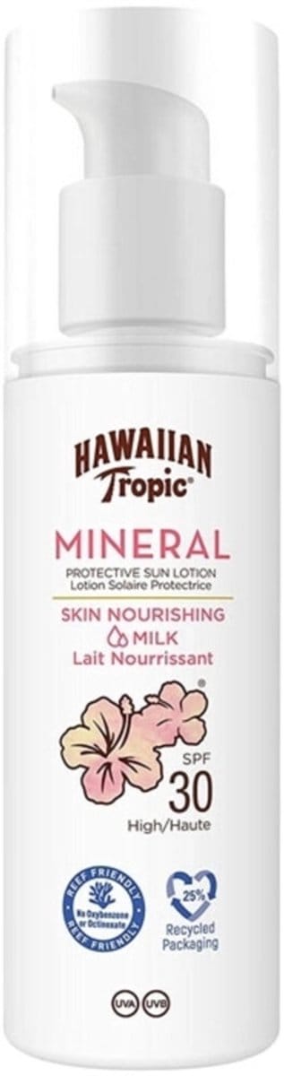 Hawaiian Tropic - Mineral Sunmilk Face Lotion SPF 30 - 2 x 50 ml - Voordeelverpakking