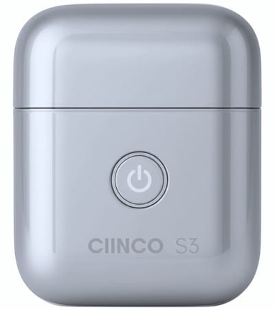 CIINCO® Elektrisch Scheerapparaat Mannen – Compact Foliescheerapparaat – 3D Scheerbladen – USB-C Oplaadbaar – Nat & Droog – RVS Behuizing – Reisvergrendeling