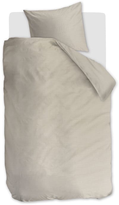 Vtwonen Cozy Slub dekbedovertrek - Eenpersoons - 140 x 220 cm - Zand