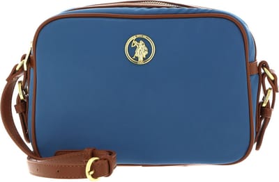 U.S. POLO ASSN. Schoudertas Houston Crossbody Bag L. Blue / Tan Lichtblauw