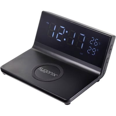 Sygonix Laadstation 15 W Alarm Clock with Wireless Charger SY-5459860