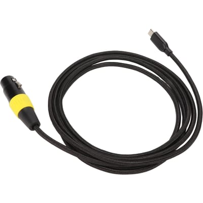 Câble XLR vers USB C Flexible Type C Mâle vers XLR Femelle Cordon Adaptateur Connecteur pour PC Téléphone Tablette 2 2 Meters / 6.6ft black