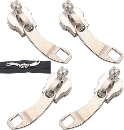 Rits Vervanging - Ritsonderdelen - Kleding Reparatie - Set van 8 - 4 cm Lengte - Metaal