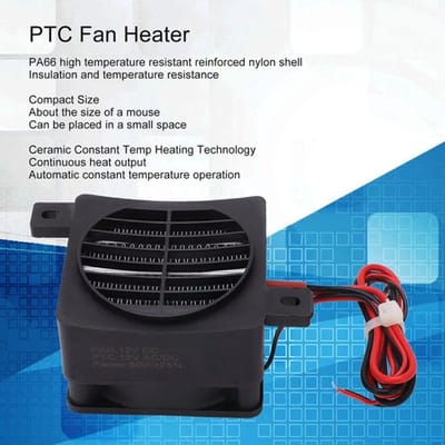 Dailygoody - 12V Luchtverwarmer - Mini Keramische Ventilatorkachel