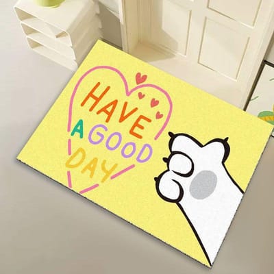 Creatieve Interessante Kat Hond Dier Entree Deurmat Kan Worden Gesneden Voetmat Creatieve Entree Deur Antislip Mat 40 * 60cm silk ring