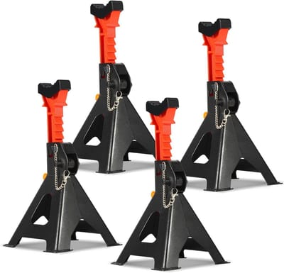 Verstelbare Steunbokken 3 Ton - Krachtige Werkplaatsstandaards voor Auto's (Set van 4)