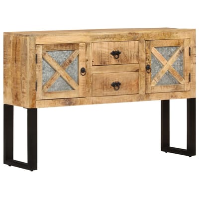 vidaXL - Dressoir - 110x30x74 - cm - ruw - mangohout