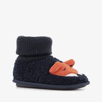 Thu!s kinder pantoffels met een vosje blauw - Maat 25/26 - Sloffen