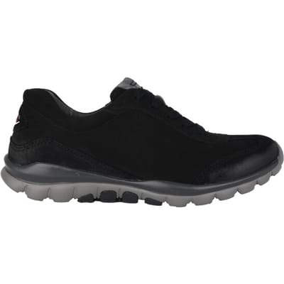 Gabor rollingsoft sensitive 06.965.47 - dames rollende wandelsneaker - Zwart - maat 37.5 (EU) 4.5 (UK)