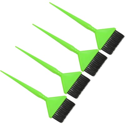 4 stuks Haarverf Borstel Set Professioneel Thuis Salon Draagbaar Puntige Staart Haarkleur Borstel Applicator green