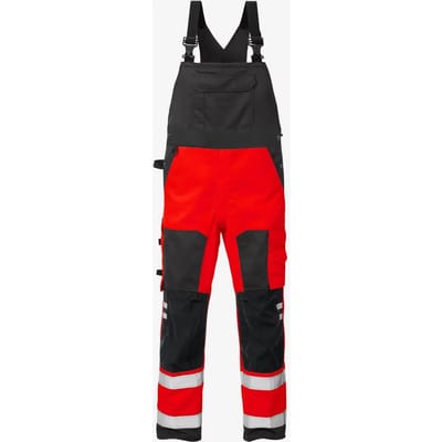 Fristads Hi Vis Amerikaanse Overall Klasse 2 1015 Plu - Hi-Vis rood/zwart - C52