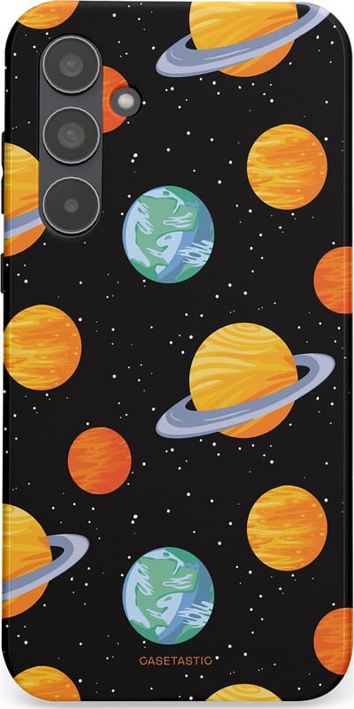 Casetastic Hoesje Geschikt voor Samsung A55 - Stijlvolle Beschermende Duo-layer Case - Universum reis