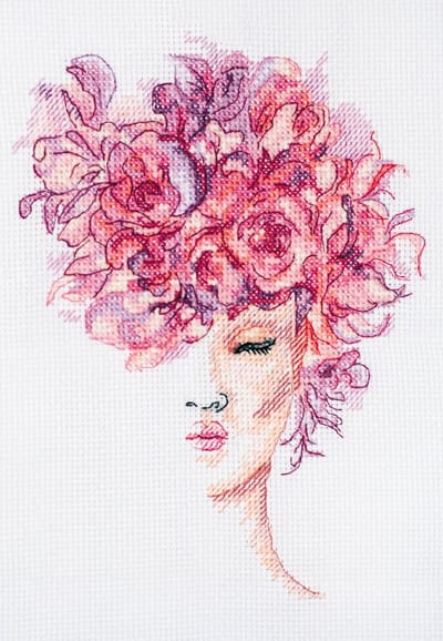 Borduurpakket ABRIS ART - Flower Grace - Bloemen gratie