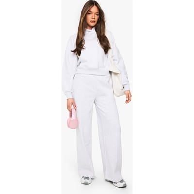 boohoo Dames Pintuck-detail jogger met rechte pijpen | Asgrijs | Maat: Medium