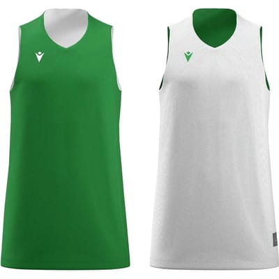 Macron Idaho Reversible Shirt Kinderen - Groen / Wit | Maat: 7-8 Y