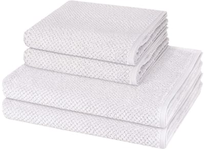 Cawö Sonstiges 2 X handdoek 2 X douchehanddoek - in set 4 pack Pure