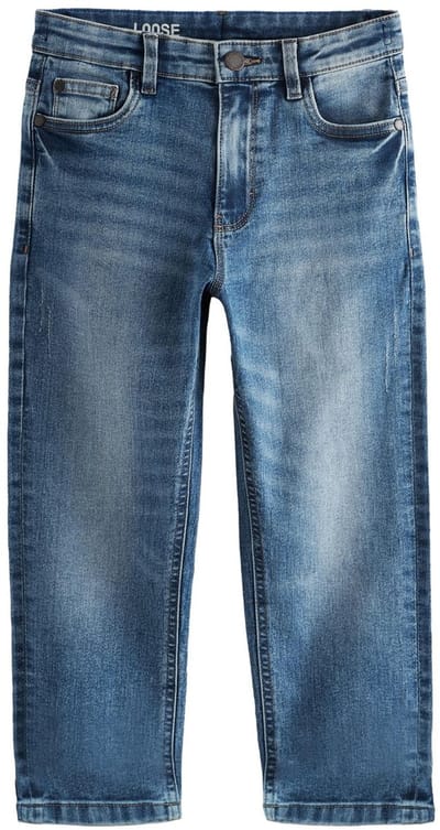 Next - Jongens - Stretchjeans met ruimvallende pasvorm - Blauw