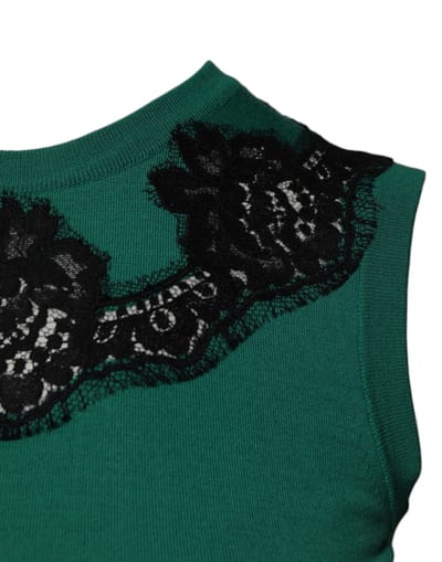 Lacetrim Mouwloze Tricot Top