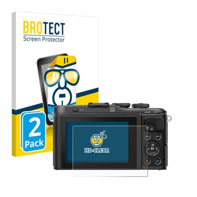 BROTECT - Screenprotector voor Olympus PEN E-PL10 - Folie Beschermfolie transparant 2 Stuks